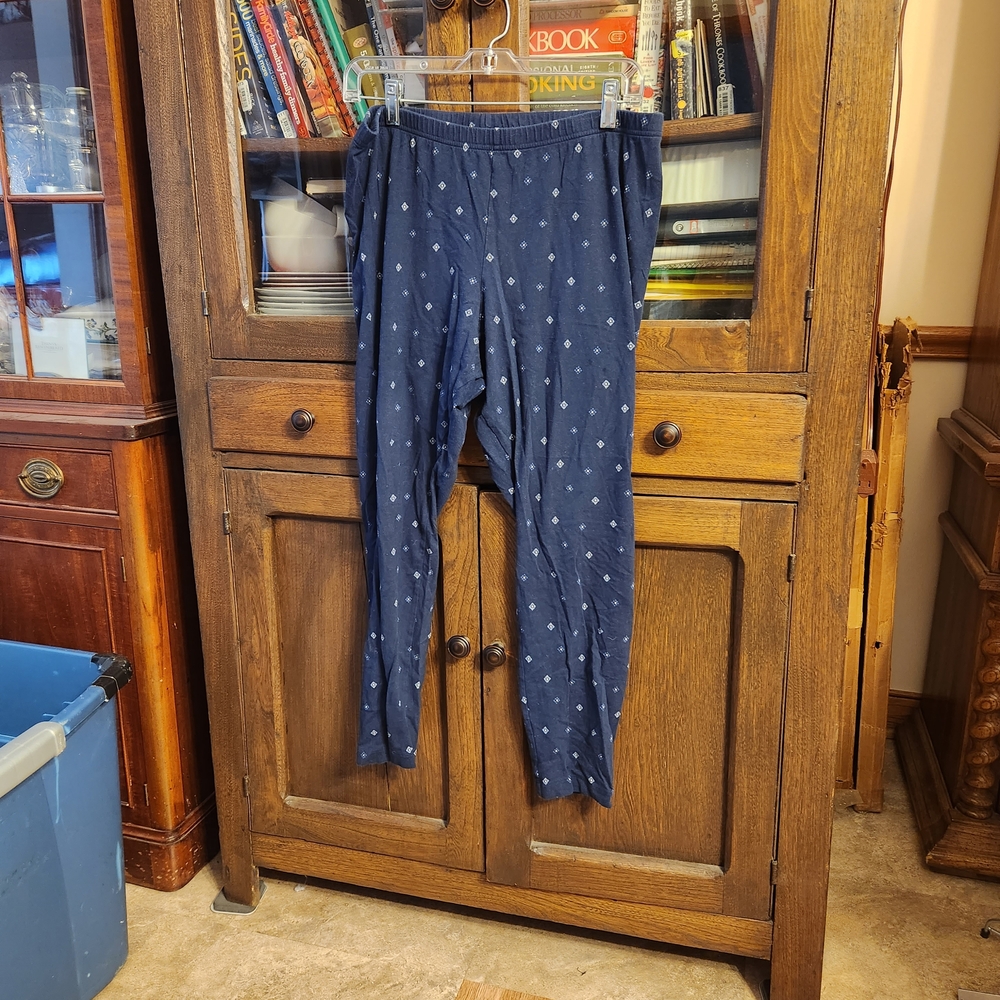 Old Navy Navy Blue Polka Dot Leggings